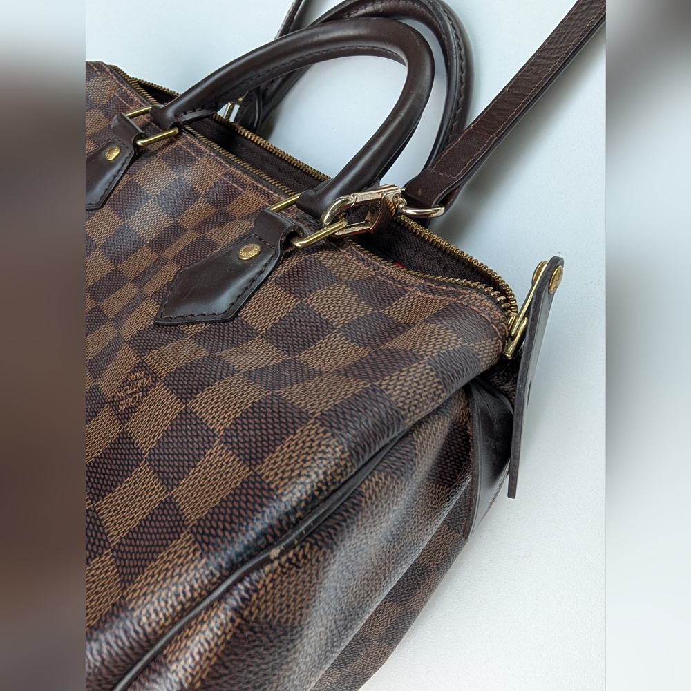 Louis Vuitton Brown Checkered Satchel - Picture 4 of 16